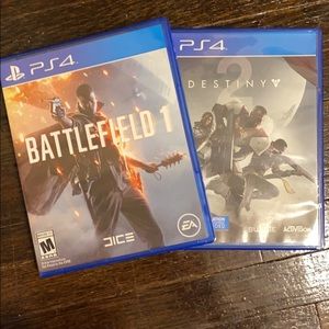 Battlefield 1 Destiny 2 Like New PS4